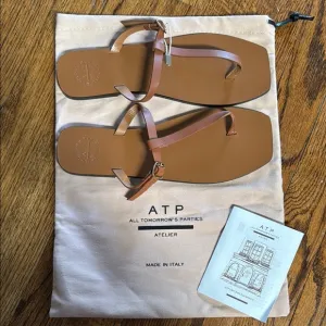 ATP Atelier Tan Leather Sandals
