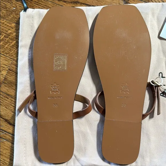 ATP Atelier Tan Leather Sandals