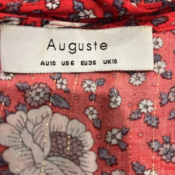 Auguste The Label Valentina Fiesta Floral Wrap Maxi Dress Size 6/Medium