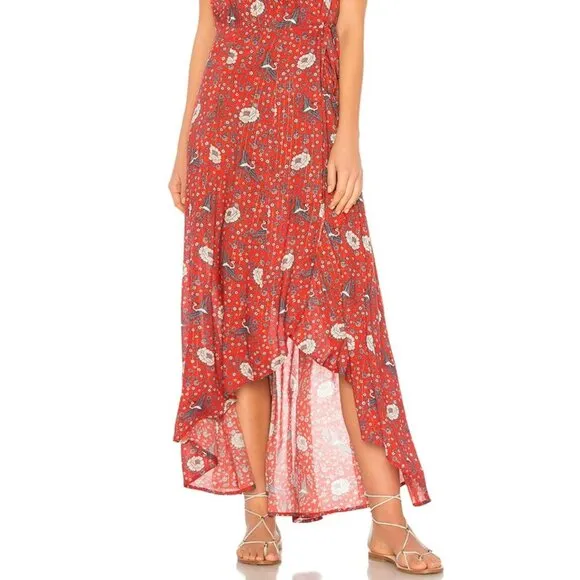 Auguste The Label Valentina Fiesta Floral Wrap Maxi Dress Size 6/Medium