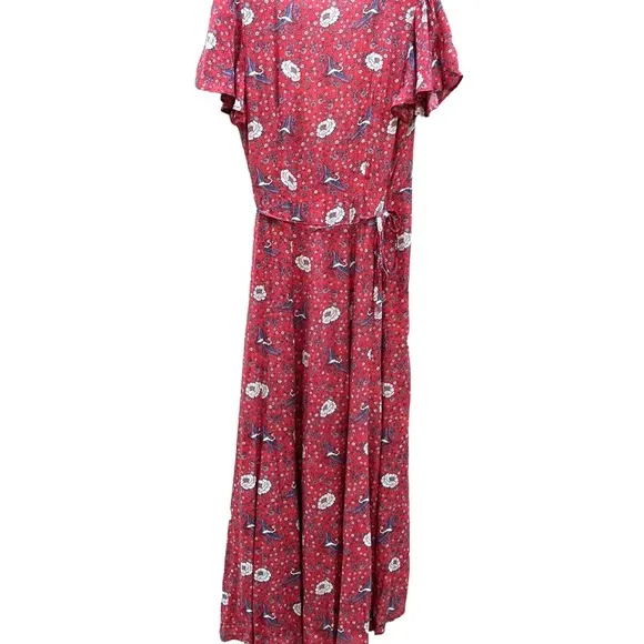 Auguste The Label Valentina Fiesta Floral Wrap Maxi Dress Size 6/Medium