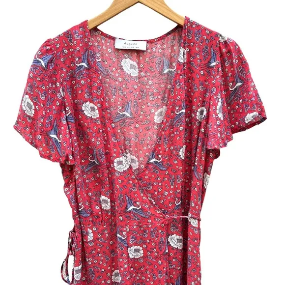 Auguste The Label Valentina Fiesta Floral Wrap Maxi Dress Size 6/Medium