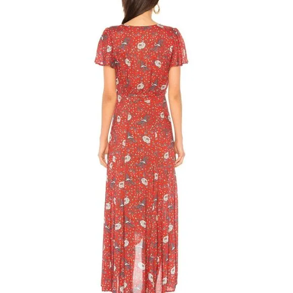 Auguste The Label Valentina Fiesta Floral Wrap Maxi Dress Size 6/Medium