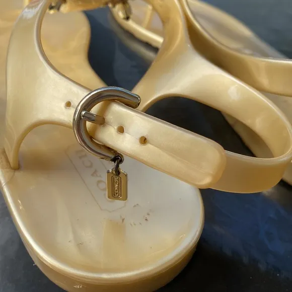 Authentic Coach Women Sandals Rubber