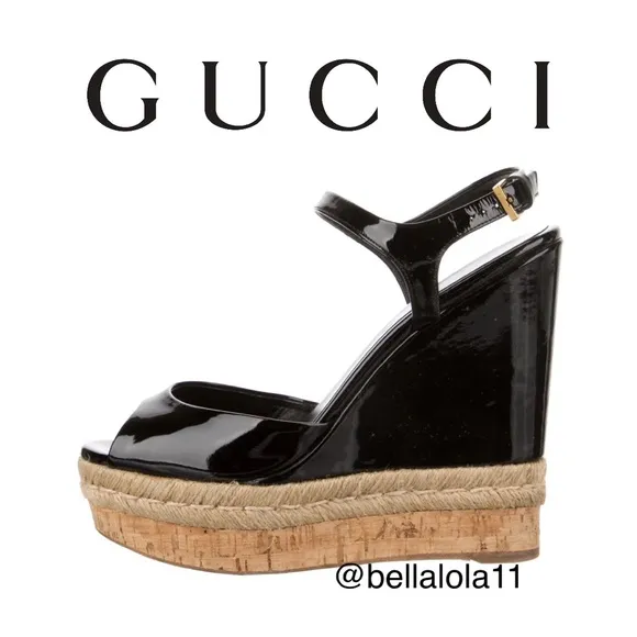 AUTHENTIC GUCCI WEDGE SANDALS
