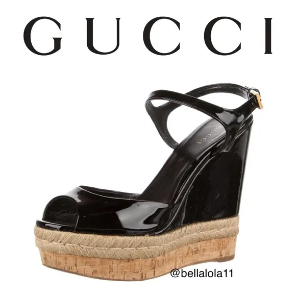 AUTHENTIC GUCCI WEDGE SANDALS