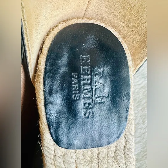 Authentic Hermes Wedge Sandals