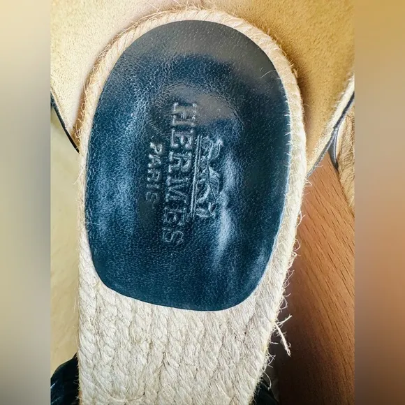 Authentic Hermes Wedge Sandals