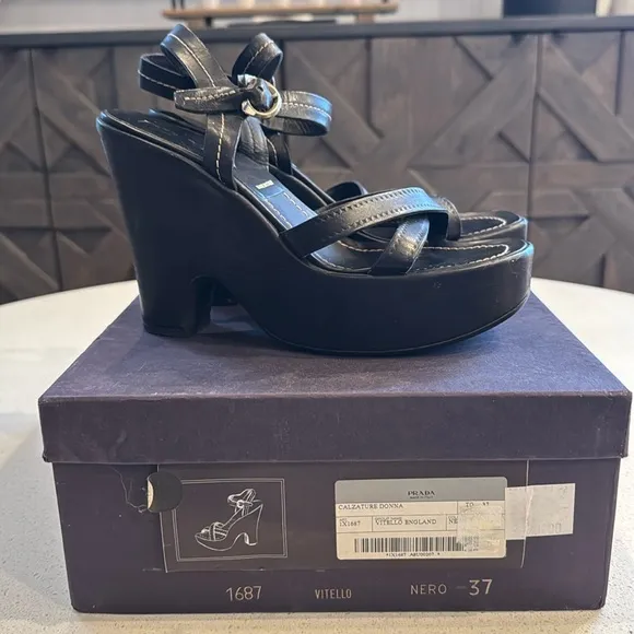 Authentic Prada Calzature Donna platform sandals