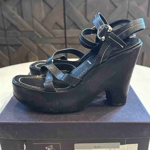 Authentic Prada Calzature Donna platform sandals