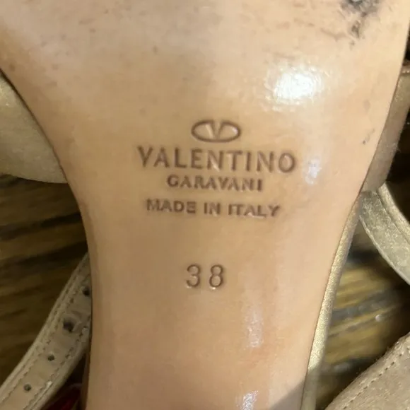 AUTHENTIC VALENTINO GARAVANI Satin Crystal Embellished Heeled Sandals