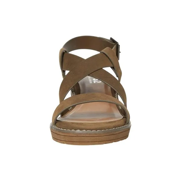 B-52 by Bullboxer Ivvy Sandals Adjustable Buckle Strap Olive Size 9