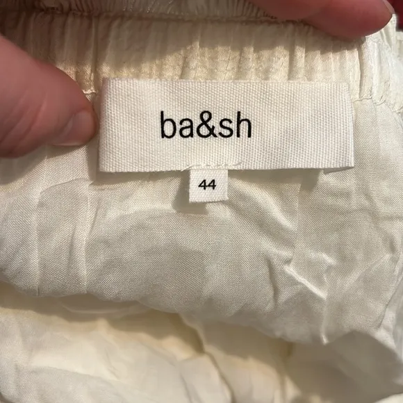 Ba&amp;sh Karol Smocked Waist Midi Skirt