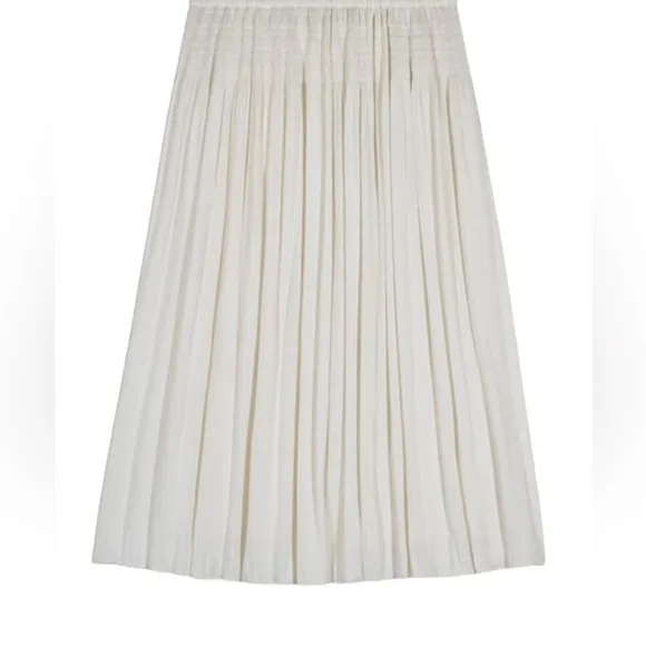 Ba&amp;sh Karol Smocked Waist Midi Skirt