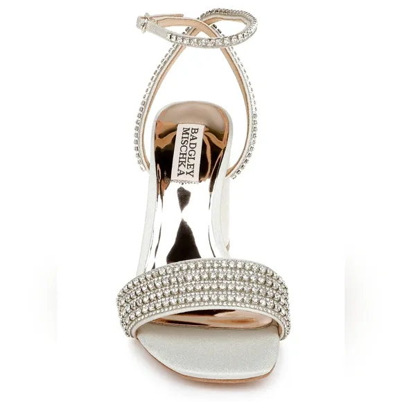 Badgley Mischka Becca Strappy Block Heel $235 7
