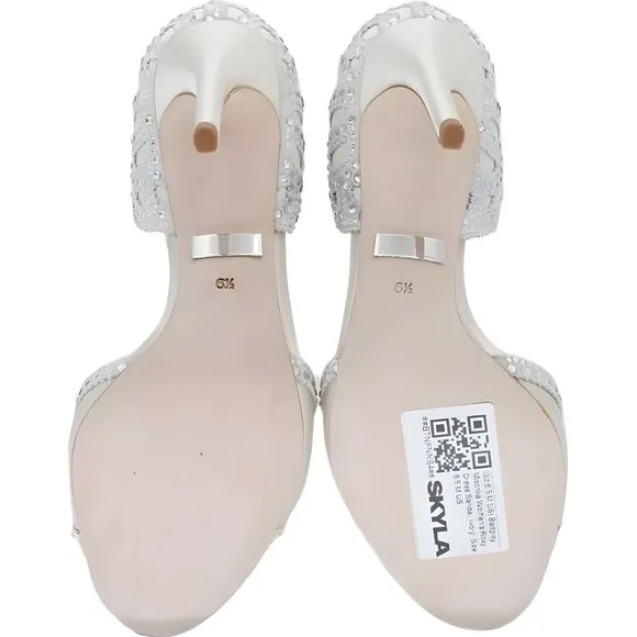 Badgley Mischka Ivory Roxy Dress Sandal for Women - Size 6.5 M US