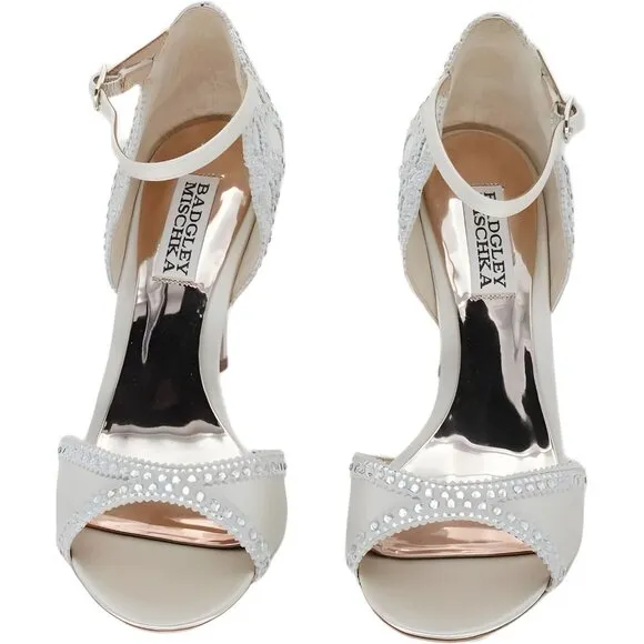 Badgley Mischka Ivory Roxy Dress Sandal for Women - Size 6.5 M US