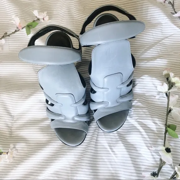 Balenciaga | Auth Wooden Heel Platform Sandals 7
