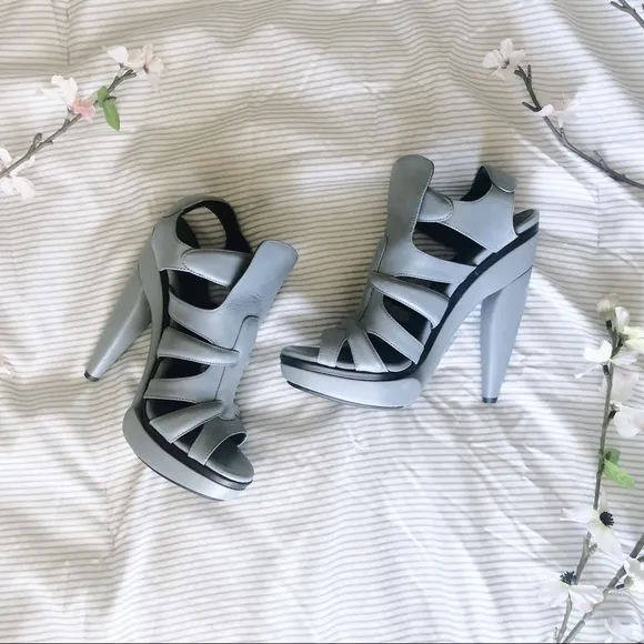 Balenciaga | Auth Wooden Heel Platform Sandals 7