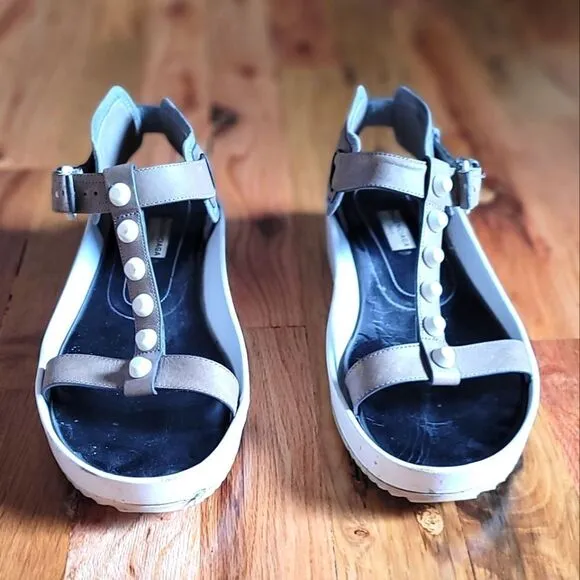 Balenciaga Studded Platform T Strap Sandals Size 40(9.5US)