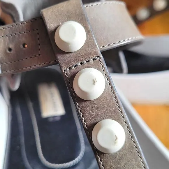 Balenciaga Studded Platform T Strap Sandals Size 40(9.5US)
