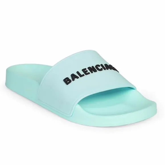Balenciaga Women's Logo Pool Slides Sandals 10 US /40 EU