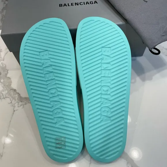 Balenciaga Women's Logo Pool Slides Sandals 10 US /40 EU