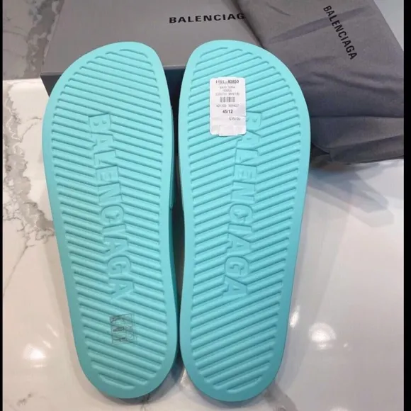 Balenciaga Women's Logo Pool Slides Sandals 10 US /40 EU