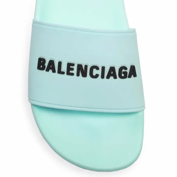 Balenciaga Women's Logo Pool Slides Sandals 10 US /40 EU
