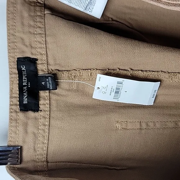 Banana Republic Cargo Tapered Utility Gorpcore Pants Size 4 100% Cotton