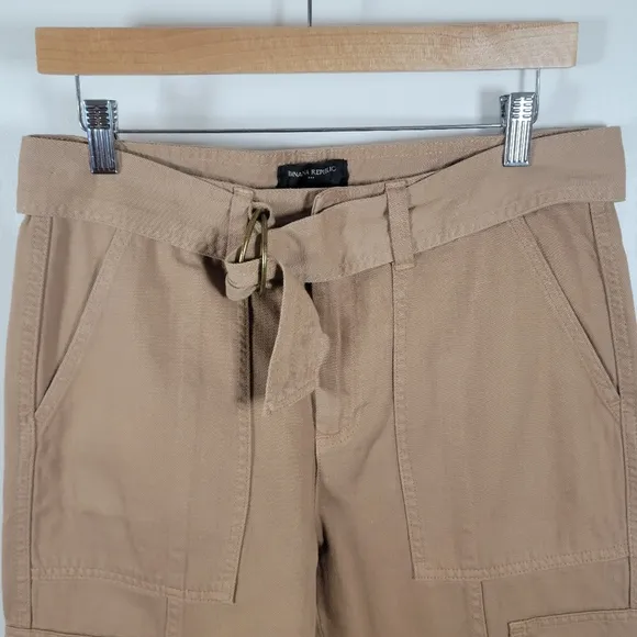 Banana Republic Cargo Tapered Utility Gorpcore Pants Size 4 100% Cotton