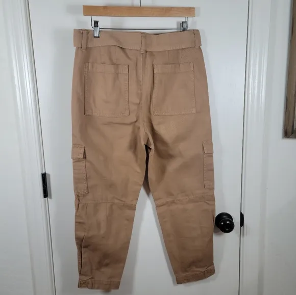 Banana Republic Cargo Tapered Utility Gorpcore Pants Size 4 100% Cotton