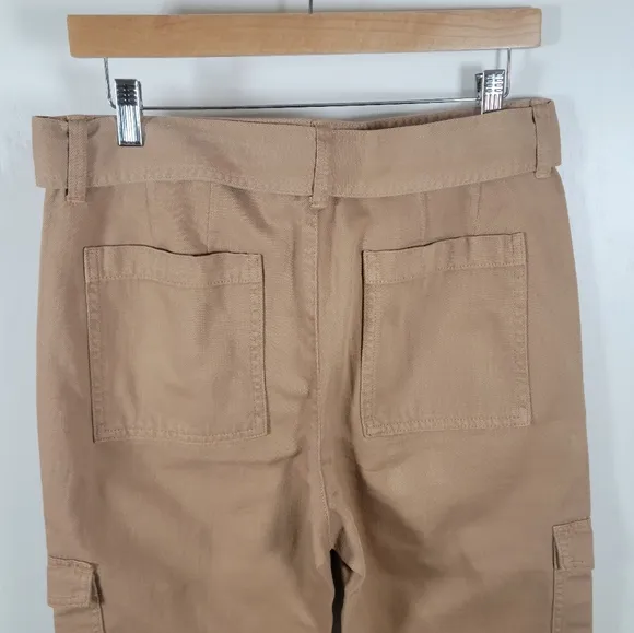 Banana Republic Cargo Tapered Utility Gorpcore Pants Size 4 100% Cotton
