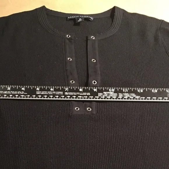 BANANA REPUBLIC Silk Blend SPRING SUMMER Henley Pullover SWEATER, Size M