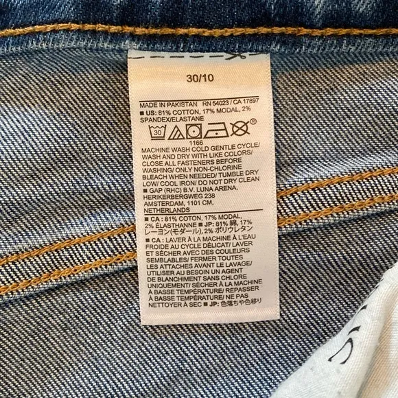 Banana Republic Women's High Rise Wide Leg Raw Hem Crop Jeans Size 30/10