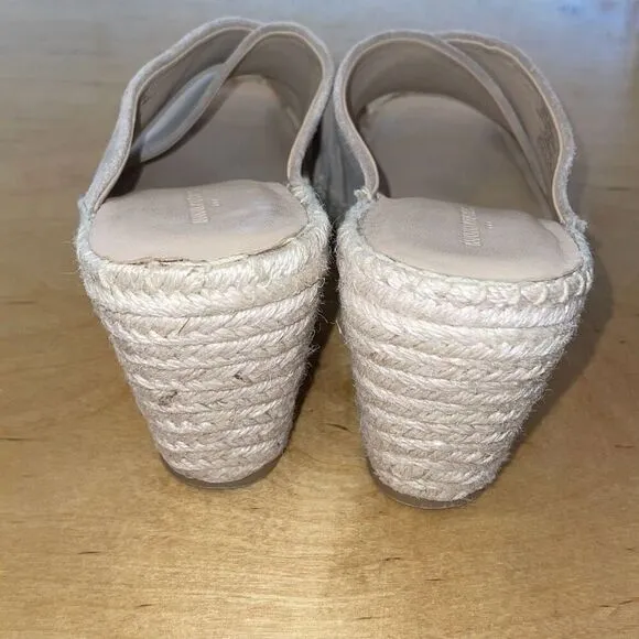Banana Republic Womens Espadrille Wedge Sandals Tan Size 8.5