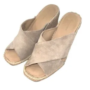 Banana Republic Womens Espadrille Wedge Sandals Tan Size 8.5