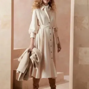 Banana Republic Belted Tencel Shirtdress