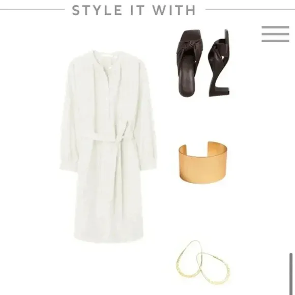 Banana Republic Belted Tencel Shirtdress