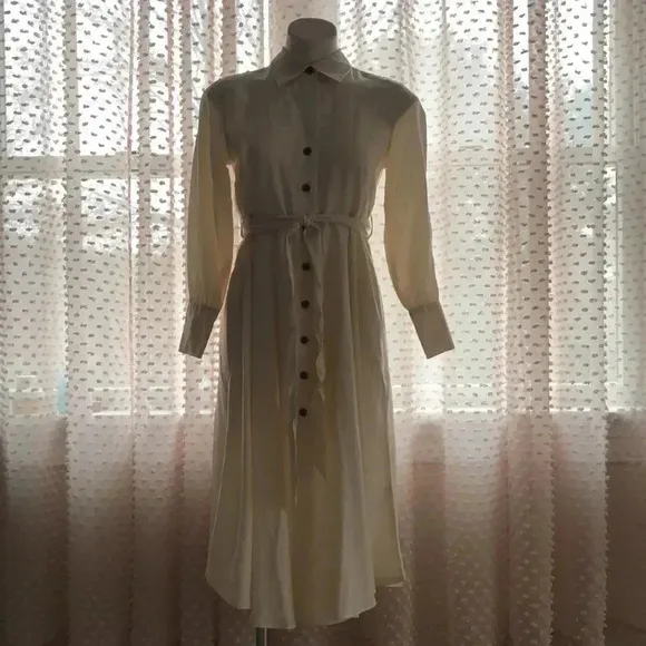 Banana Republic Belted Tencel Shirtdress