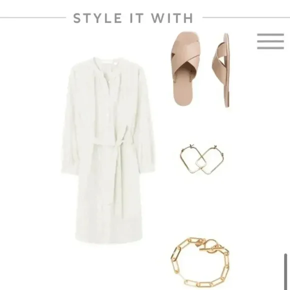 Banana Republic Belted Tencel Shirtdress