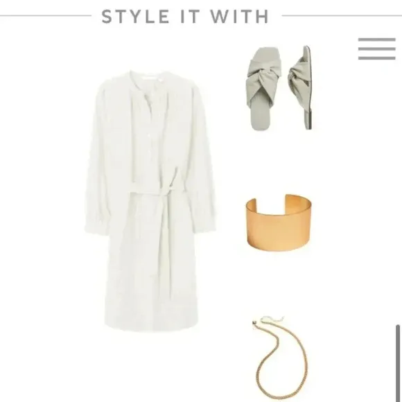 Banana Republic Belted Tencel Shirtdress
