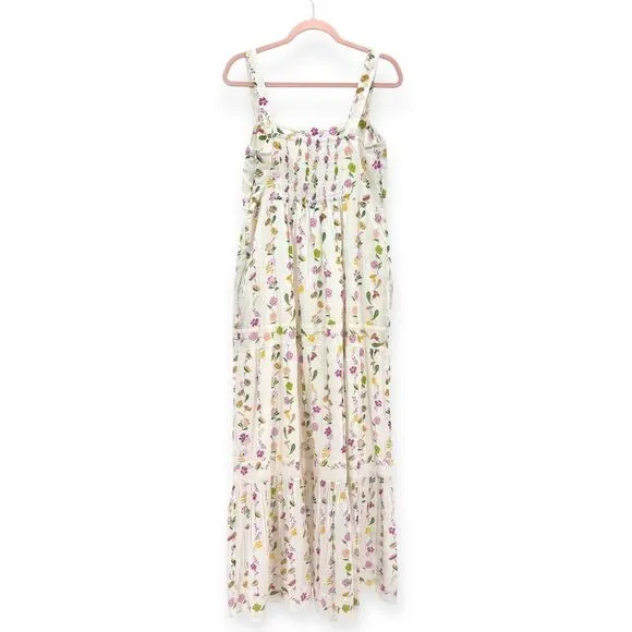 Banjanan NEW Daniela Floral Print Sleeveless Cotton Sundress‎ - Women's Size XL