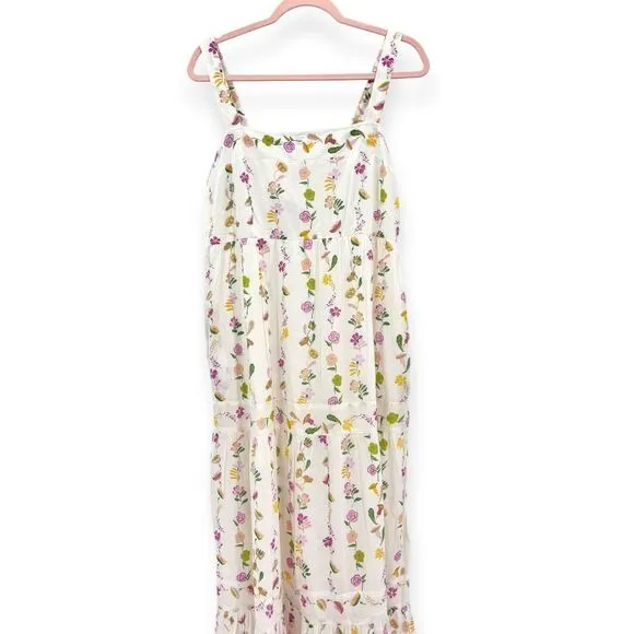 Banjanan NEW Daniela Floral Print Sleeveless Cotton Sundress‎ - Women's Size XL