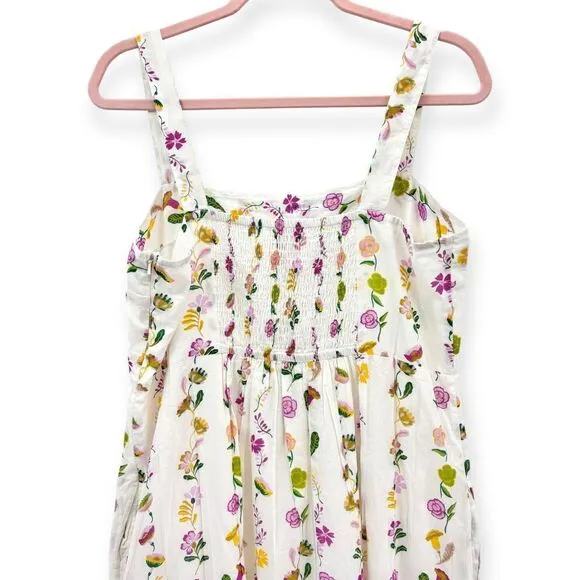 Banjanan NEW Daniela Floral Print Sleeveless Cotton Sundress‎ - Women's Size XL