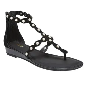 Bar III Women’s Theresa Strappy Gladiator Flat Sandals Black Size 7