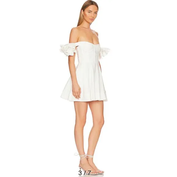 Bardot Sigma Mini Dress in Orchid White Size M NEW