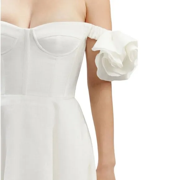 Bardot Sigma Mini Dress in Orchid White Size M NEW