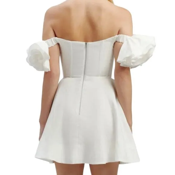 Bardot Sigma Mini Dress in Orchid White Size M NEW