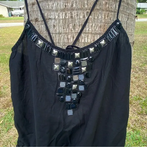 BCBG MaxAzria Black Romper Jumper